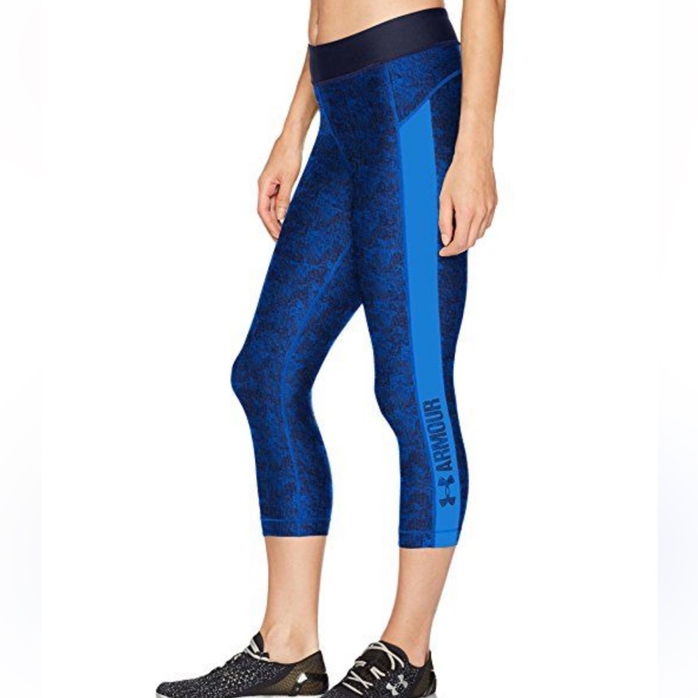 Under Armour Graphite Blue Capri Leggings